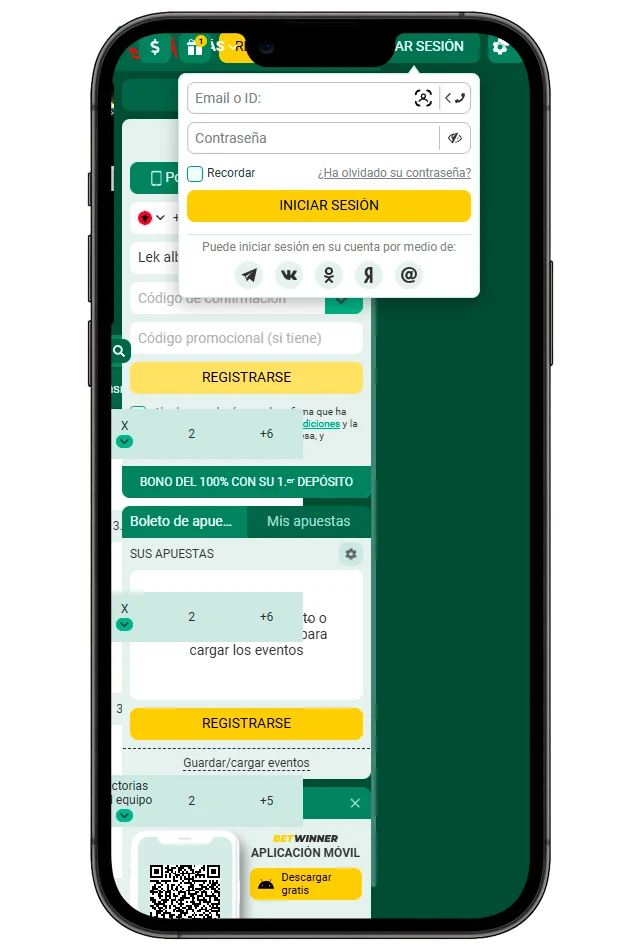 betwinner app login